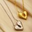 Fashion Gold Necklace Titanium Steel Love Necklace