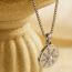 Fashion Gold Necklace Titanium Steel Diamond-encrusted Star Medallion Necklace