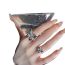 Fashion Large Butterfly Ring Liquid Butterfly Open Ring