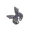 Fashion No. 1 Open Ring Copper And Diamond Butterfly Open Ring