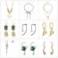 Fashion 16# Copper Geometric Stud Earrings