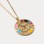 Fashion Love Amulet Copper Diamond Eye Round Necklace