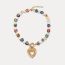 Fashion Shell Glazed Love Necklace Copper Shell And Glass Love Necklace