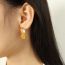 Fashion 3# Titanium Steel Geometric Irregular Earrings