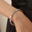 Fashion 62mm Ring Sz79 Silver Metal Twist Twist Open Bracelet