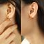 Fashion Round Titanium Steel Geometric Round Earrings