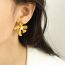 Fashion Silver Imitation Pearl Flower Stud Earrings