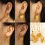 Fashion 6# Stainless Steel Geometric Earrings