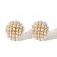 Fashion Gold Titanium Steel Imitation Pearl Geometric Stud Earrings