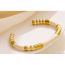 Fashion Gold Titanium Steel Bamboo Bracelet