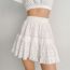 Fashion White Ruffled Skirt