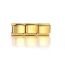 Fashion Steel Color Hook Titanium Steel Gold-plated Square Module Accessories (single)