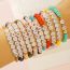 Fashion 37# Colorful Polymer Clay Beaded Bracelet Set