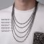 Fashion 16# Metal Geometric Chain Men's Necklace