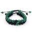 Fashion 2# Peacock Frosted Beaded Bracelet