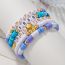 Fashion 28# Colorful Polymer Clay Beaded Bracelet Set