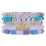 Fashion 45# Colorful Polymer Clay Beaded Bracelet Set