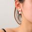 Fashion Red Alloy Oil Dripping Poker Earrings