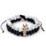 Fashion 16# Turquoise Beaded Diamond Crown Bracelet Set