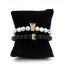 Fashion 32# Turquoise Beaded Diamond Crown Bracelet Set