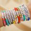 Fashion Color Colorful Polymer Clay Beaded Bracelet Set