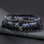 Fashion Silver Geometric Beaded Men's Bracelet