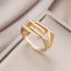 Fashion Silver Copper Line Ring
