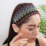 Fashion Black Polka Dots Mesh Contrast Color Wide-brimmed Headband
