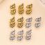 Fashion As Shown In The Picture A Set Of 10 Pieces Alloy Geometric Braided Hair Buckle