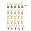 Fashion Gold Alloy Drip Oil Flower Five-pointed Star Earring Set