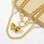 Fashion Pearl Opens The Heart Pearl Beaded Love Necklace