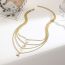 Fashion O Alloy 26 Letters Multi-layer Necklace