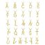 Fashion O Alloy 26 Letters Multi-layer Necklace