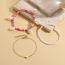 Fashion Love 6-piece Bracelet Set Alloy Geometric Anklet Set