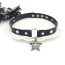 Fashion Diamond Five-pointed Star Metal Five-pointed Star Leather Collar