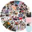 Fashion Color 50 Waterproof Stickers Of People