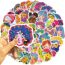 Fashion Color 50 Cartoon Abstract Character Graffiti Waterproof Stickers