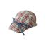 Fashion Plaid Bow Forward Hat Cotton Check Forward Cap