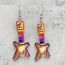 Fashion F Acrylic Colorful Instrument Earrings