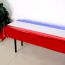 Fashion Blue Red And Gray Color Matching 2.7m Tablecloth Pet Color Block Tablecloth