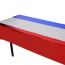 Fashion Blue Red And Gray Color Matching 2.7m Tablecloth Pet Color Block Tablecloth