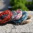 Fashion Khaki Colorful Rice Bead Braided Bracelet