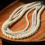 Fashion White Pearl Beaded Double Layer Necklace