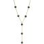 Fashion Black Diamond Geometric Diamond Y-shaped Necklace
