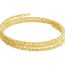 Fashion Gold Triple Wrap Bracelet Copper Geometric Bracelet