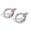 Fashion Simple Hollow O-ring Buckle Earrings-silver Stainless Steel Gold Plated Hollow Stud Earrings
