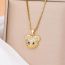 Fashion Gold Stainless Steel Diamond Geometric Necklace