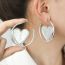 Fashion 4# Alloy Geometric Love Earrings