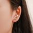 Fashion 9# Alloy Diamond Geometric Earrings (single)