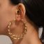 Fashion Silver 2 Alloy Geometric Round Earrings
